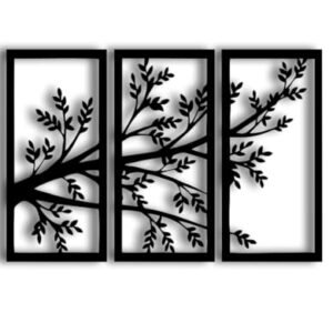 Vectopic Wooden 3 Pieces Tree Wall Art Panel Frame | Wall Ha…