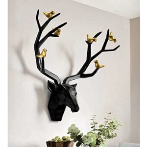 ZOVE Metal Wall Mounted Deer Head Wall Hanging Home Decorati…