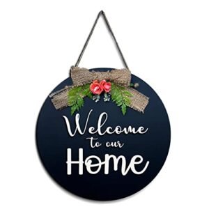 Chalk My Theme Welcome To Our Home Front Door Decoration, Wa…
