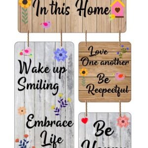 Proxoto In This Home Quote Wooden Wall Hanging | Wall Hanger…