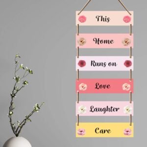 SAF Wall Hanging-This,Home,Runs On,Love,Laughter,Care Wall A…