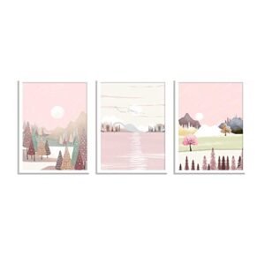 Painting Mantra Set of 3 Art Prints for Wall Decor Blossom P…