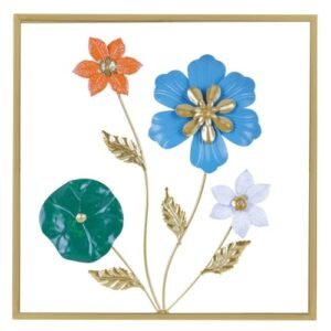 GOPAD Gold Metal Wall Decor Flower Wall Hanging Decoration, …