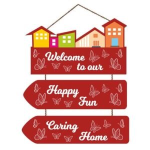 Kaameri Bazaar Welcome Home Quote Decorative Wall Art MDF Wo…