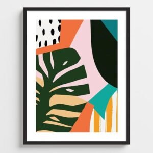 COLOSSAL ART HOUSE Monstera Modern Art Framed Poster for Hom…